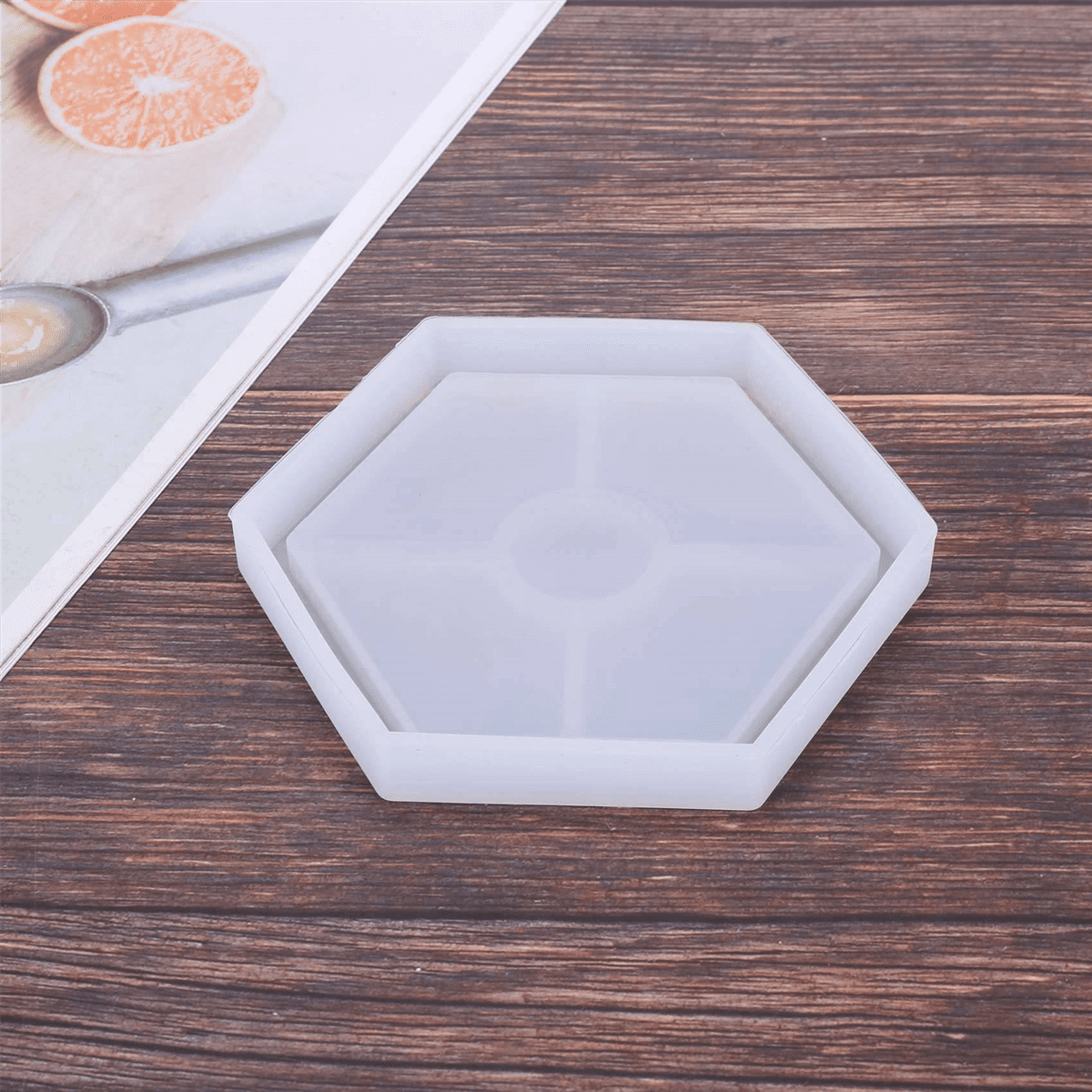 32 Pack Hexagon Silicone Coaster Molds Silicone Resin Mold, Epoxy Molds for Casting with Resin, Concrete, Cement