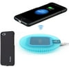 Wireless Charger Kit for iPhone 7 Plus, Including (Sleep-Friendly) Wireless Charging Pad and Wireless Charging Receiver Case Slim Back Cover (Blue_Black)