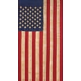 thumbnail image 4 of Embroidered Tea-Stained Patriotic House Flag - 40" x 28", 4 of 4