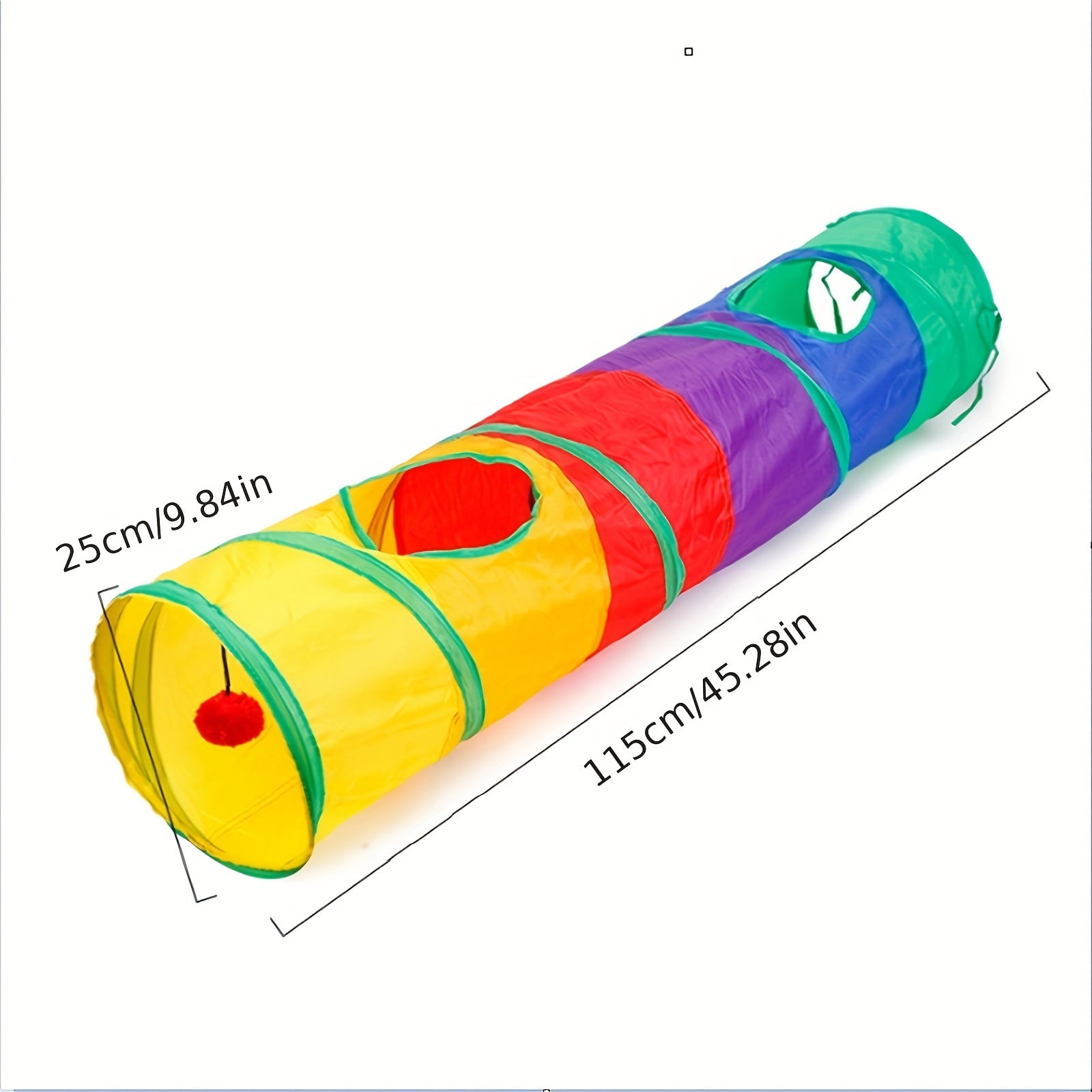 Interactive cat toy set, including tunnel, ball, mouse, spring, and hollow ball - the perfect choice for indoor cats, providing hours of fun and exercise