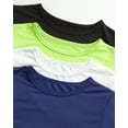 thumbnail image 5 of Black Bear Boys' Long Sleeve Shirts - 4 Pack Lightweight Dry Fit Crewneck Active Performance T-Shirts (Sizes: 4-18), 5 of 7