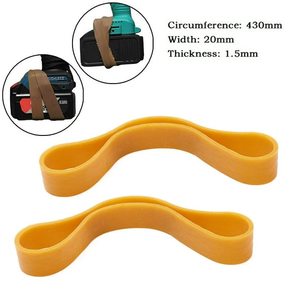 Ruibeauty 2Cm Wide Brown Elastic Rubber Bands Heavy Strong Large Industrial Packing Tie