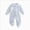 A99-Newborn Bodysuit-Sky Blue, variant on 0-3 Months Newborn Baby Long Sleeve Plaid Jumpsuit Doll Climbing Suit Fart Zipper Sleep & Play One-Piece Bodysuit