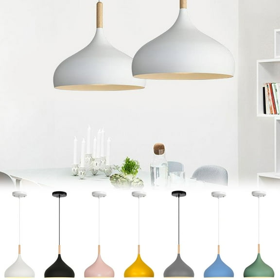 Nordic Modern Ceiling Light Fixture, Pendant Light Teardrop Drop Simple Light Hanging Lighting Fixtures Chandelier for Restaurant bar Coffee Dining Room, (9.45x9.45x51 Inches)