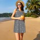 thumbnail image 3 of Easygdp Airplane Routes Around The World para Vestido Transpirable de Mujer, Vestido Suelto de Manga Corta con Pliegues y Bolsillos para el Verano, 3 of 7