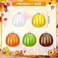 thumbnail image 4 of Matte Pumpkin Ball Ornaments for Halloween Autumn Decor, 5cm Birch Tree Table Decoration, 4 of 6