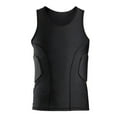 thumbnail image 2 of 2X Gilet de Protection des Côtes pour Hommes, Chemise de Compression Rembourrée, Gilet d'Entraînement avec 3 Coussinets pour Soccer Soccer Basketball L & TG, 2 of 8