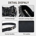 thumbnail image 3 of Sunyuer Y2K Rivet Shoulder Bag for Women, Vintage Crinkled PU Leather Underarm Handbag, Punk Studded Crossbody Purse, Fashion Adjustable Strap Biker Bag for Daily Commute, 3 of 6