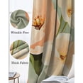 thumbnail image 3 of Pink Flowers Kitchen Curtains Pastoral Botanical Retro Oil Painting Cafe Short Curtains for Bathroom Blackout Window Curtain Grommet Small Window Treatment Drapes for Bedroom Living Room 27.5"x39"x2, 3 of 9
