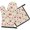 Pioneer Flower Floral Print Pattern-1, variant on Pioneer Flower Floral Print Pattern 1-Pack Oven Mitts Set, Heat Resistant Kitchen Gloves, 7.7" X 12"