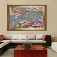 thumbnail image 3 of Claude Monet Art Reproduction Monet Water Lilies 1916 Paintings Giclee Canvas Prints Wall Art for Home Decoration Framed Ready to Hang, 3 of 4