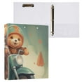 thumbnail image 3 of Bears Motorcycle 3 Ring Binders 1.5 inch Hardcover File Folders with Interior Pockets A4 Size Organizer for School Office Hospital, 3 of 8