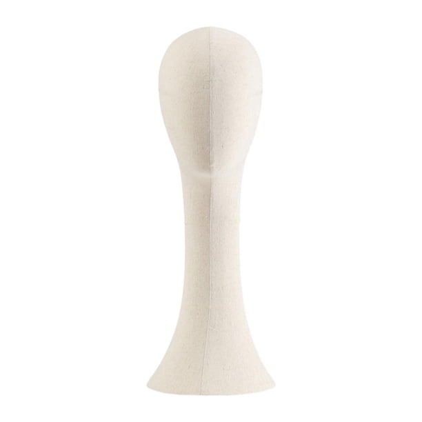 Cabeza de maniquí de exhibición de sombrero, cabeza de exhibición profesional portátil, peluca, accesorios para el cabello cuello largo