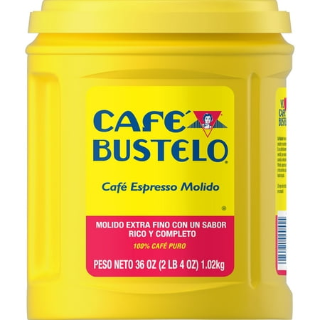 Café Bustelo Espresso Medium Roast Ground Coffee, 36 Oz, Can