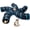 Blue & Black, variant on Cat Tunnel for Indoor Cats Large, with Play Ball S-Shape 5 Way Collapsible Interactive Peek Hole Pet Tube Toys, Puppy, Kitty, Kitten, Rabbit (Blue & Black)