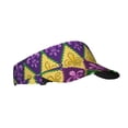 thumbnail image 2 of Kll Sport Sun Visor Hats Ball Caps Empty Top Baseball Sun Cap For Men Women-Mardi Gras4, 2 of 8