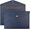 Navy Blue, variant on 1 Piece PU Leather File Folders A4 Document Holder File Envelope Waterproof Portfolio Filing File Organizer for Letter Size with Snap Button Closure, Brown