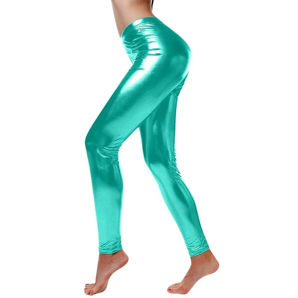Clubwear Shiny Leather Leggings Body Tight Trousers Pants Womens Pants