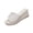 White, variant on Lace Overlay Wedge Slides For Women Open Toe Slip On Comfort Casual Summer Footwear