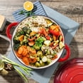 thumbnail image 4 of Hawsaiy 6 QT Enameled Cast Iron Dutch Oven with Lid, Nonstick Cookware for Baking, Roasting, Braising & Cooking, Dual Handles, Red, 4 of 10