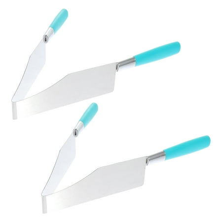 

2pcs Stainless Steel Cake Cutters Food Tongs Cake Cutting Tools (Random Color)
