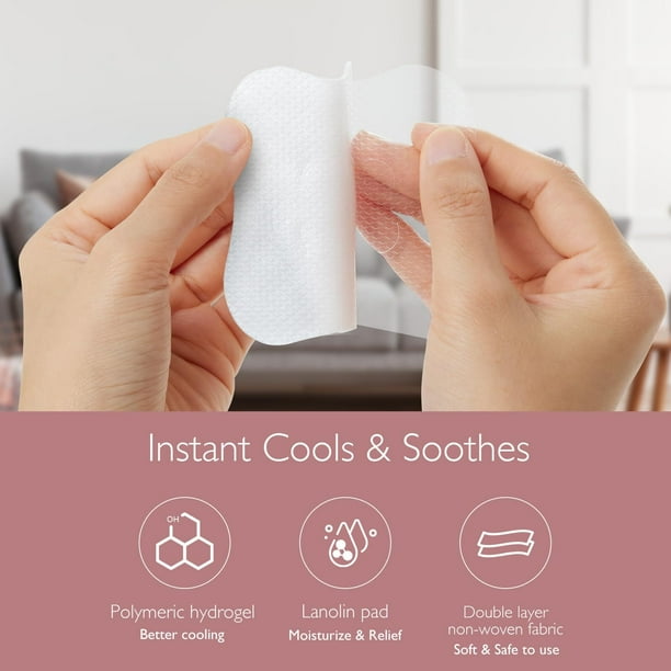Momcozy Hydrogel Nipple Pads with Soothing Lanolin, Soothies Gel