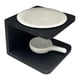 thumbnail image 2 of Quemador para aceites esenciales de , horno, porta velas, calentador de cera, para SPA Blanco Negro, 2 of 9