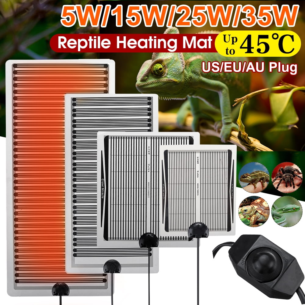 35/25/15/5W (Up to 45℃)Reptile Heating Mat With Temperature Controller