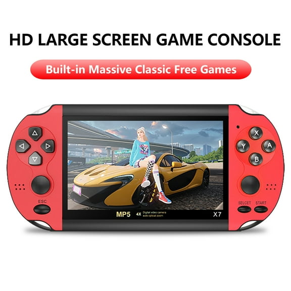 X7Plus 4.3Inch HD Screen Portable Audio Video Player Classic Play Built-in15000 Games