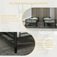 thumbnail image 4 of Alvantor Twin over Twin Bunk Beds Convertible 2 Beds Metal Heavy-duty Bed Frame for Kids Teens with Ladders & Guardrail Black, 4 of 8