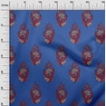 thumbnail image 2 of oneOone Cotton Flex Fabric Leaves & Floral Block Print Fabric BTY 40 Inch Wide, 2 of 6