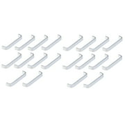 Masteelf 20 pcs Aluminum Alloy Kitchen Cabinet Drawer Door Knobs Pull Handle (Silver)