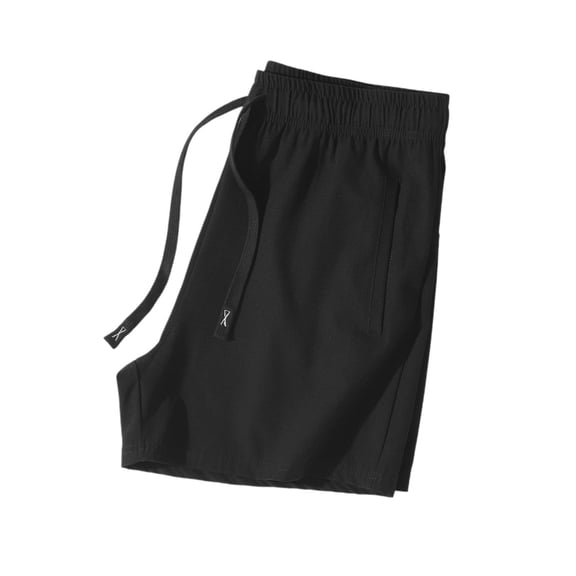 Dresfit Women's Running Shorts Loose Ice Silk Drawstring Workout Shorts Summer Spring Lightweight Breathable Relaxed Fit Beach Gym Shorts Black 2XL