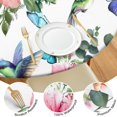 thumbnail image 4 of Pioneer Flower Floral Print Pattern Round Fitted Tablecloth with Elastic Edge,Dining Table Cover Waterproof,Outdoor Round Tablecloth for Camping,Dining,Indoor and Outdoor, 4 of 7