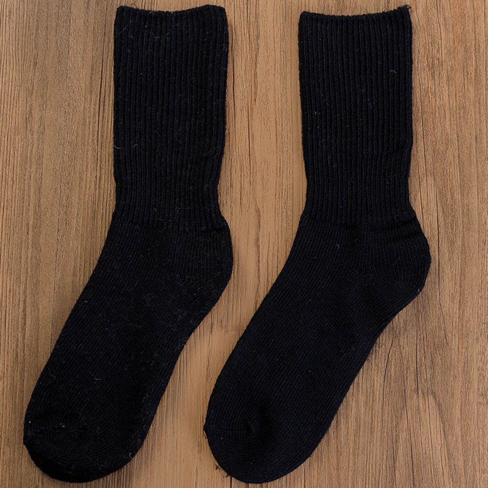 Meet Myself Women's Thick Warm Socks Thick Tube Solid Socks Casual