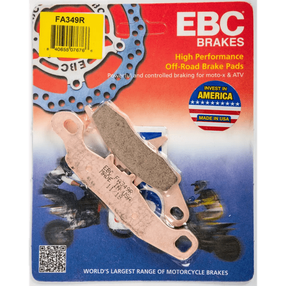EBC Brakes R-Series Long-Life Sintered Brake Pads Compatible for Kawasaki KSF450B KFX450R 2014