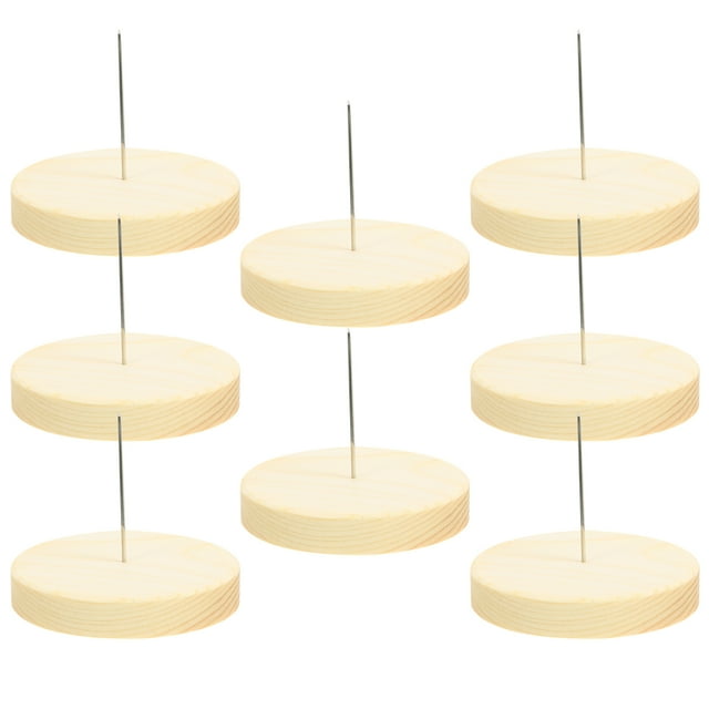 MasteelfCA 8 Pcs Support d'Affichage pour Poupée en Feutre Support d'Affichage pour Poupée Base en Bois