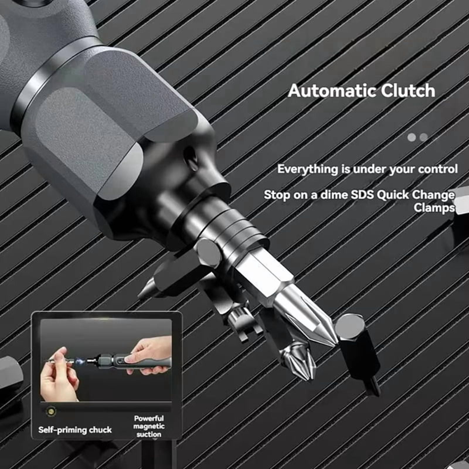 Mini Cordless Electric Screwdriver Manual/Auto Rechargeable Battery Household Small Electric Drill  Driver Bit Tool
