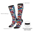 thumbnail image 5 of Saiise Mario T Funny Socks Men Women Boys Kids Adults Novelty Graphic Crew Tube Socks Crazy Design Casual Dress Socks for Sports,Running,Travel, 5 of 7