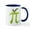 White/Navy Inside, variant on CafePress - Apple Pi Mug - 11 oz Ceramic Mug - Novelty Coffee Tea Cup
