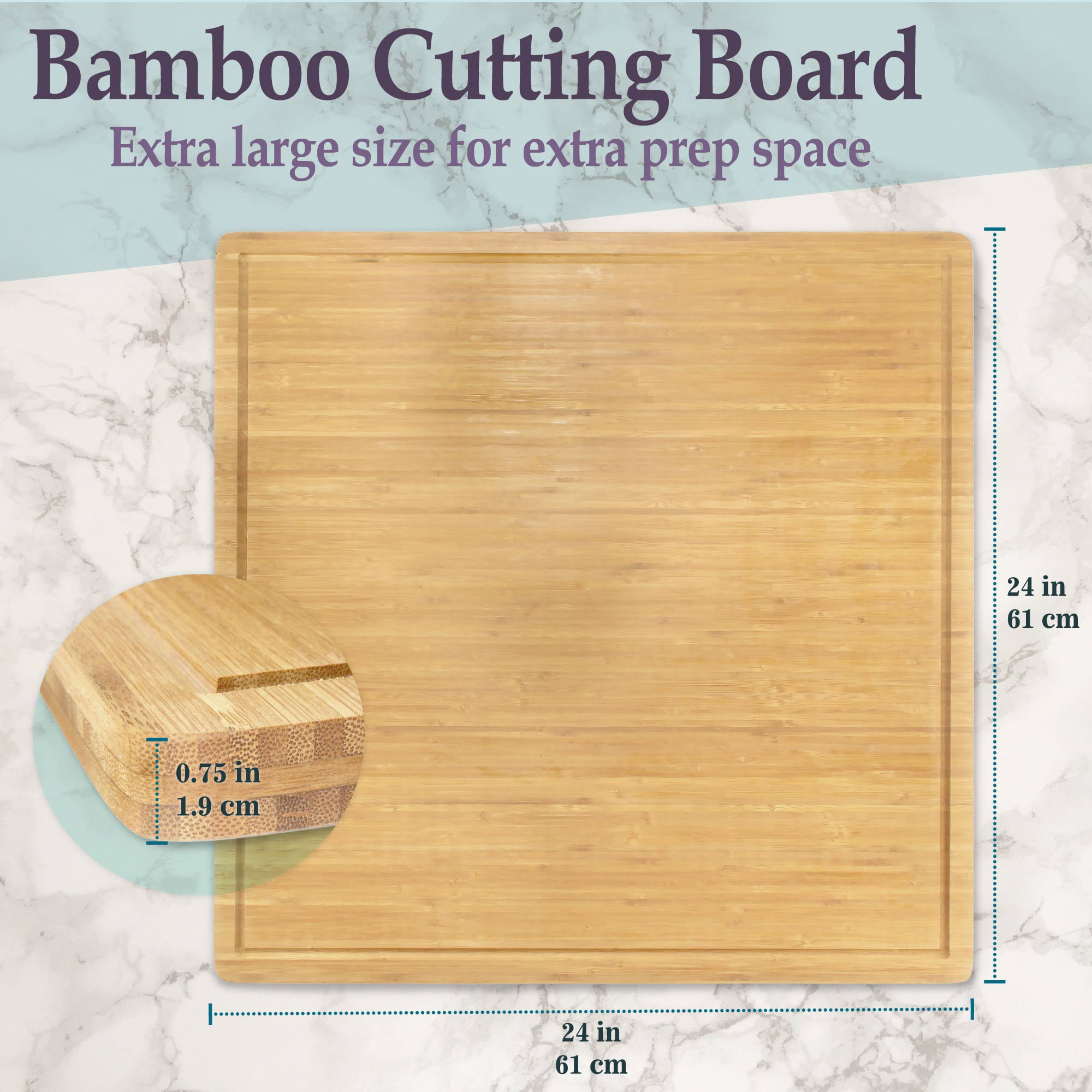The Ingham Large Bamboo Cutting Board