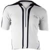 M-Wave Men's Bicycle Jersey, White/Black, Large