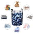 thumbnail image 6 of Balery Blueberry Round Laundry Basket with Handles Waterproof Freestanding Laundry Hamper for Clothes Toys in the Dorm and Family-Small, 6 of 8