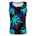 thumbnail image 5 of Mens Tank Tops Summer Vacation Beach Hawaii Digital Printed Vest Daily Loose Fit Breathable Refreshing Undershirts Sizes M, 5 of 5