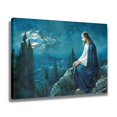 thumbnail image 2 of Jesus Prays in The Garden of Gethsemane Canvas Poster Bedroom Decor Sports Landscape Office Room Decor Gift,Frame-style,20x30inch(50x75cm), 2 of 8