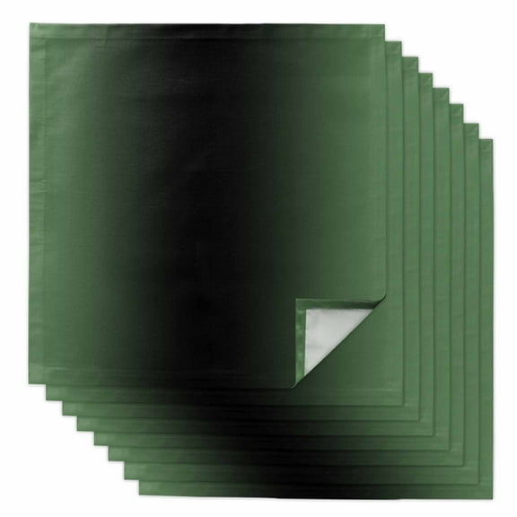 Boanket Green Black Ombre Cloth Napkins Set of 8, Holiday Napkins for Baby Shower, Modern Gradient Abstract Art Washable Reusable Dinner Napkins for Cocktail Wedding Party, 20 x 20 Inch