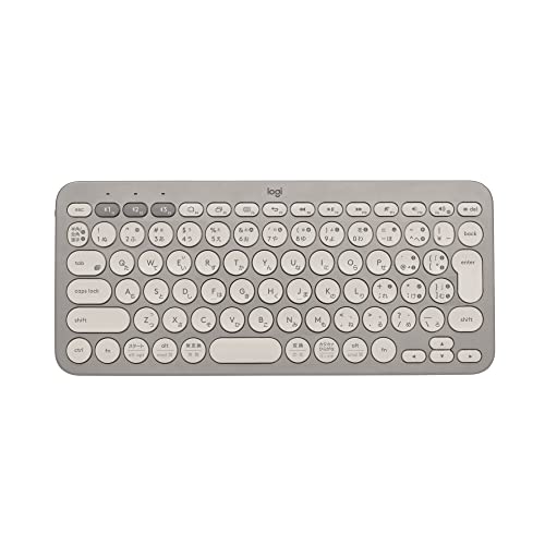 Logitech Wireless Keyboard Wireless Thin Small K380GY Greige Bluetooth