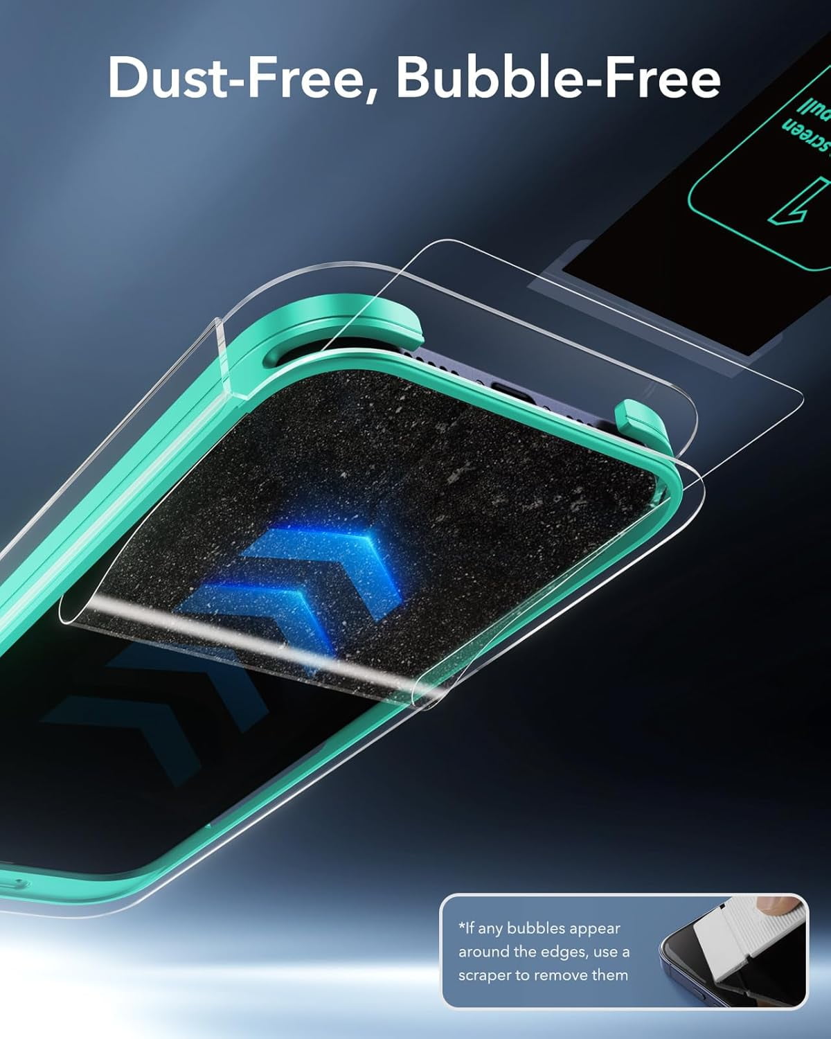 3 Pack 9H+ Glass for iPhone 17 Pro Max Screen Protector,[Military-Grade Shatterproof], with AR Anti-Reflective Technology, Armorite Ultra-Tough Tempered Glass with Ultra Fit Tray