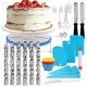 thumbnail image 1 of Decoración de pasteles Suministros de decoración de pasteles de acero inoxidable Plato giratorio de Irfora Boca de decoración, 1 of 7