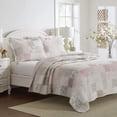 thumbnail image 4 of Set de edredón Laura Ashley Celina Patchwork Rosa/Sage Queen, 4 of 8